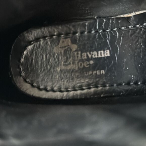 Havana Joe Black Oiled Leather Chukka Ankle Boots Women’s Block Heel Size EU 37 - Picture 11 of 12